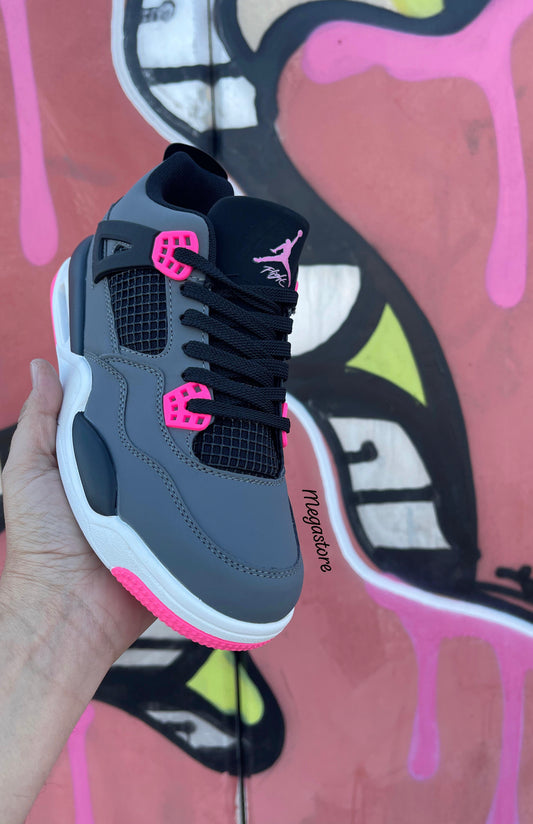 JORDAN 4 RETRO GREY PINK