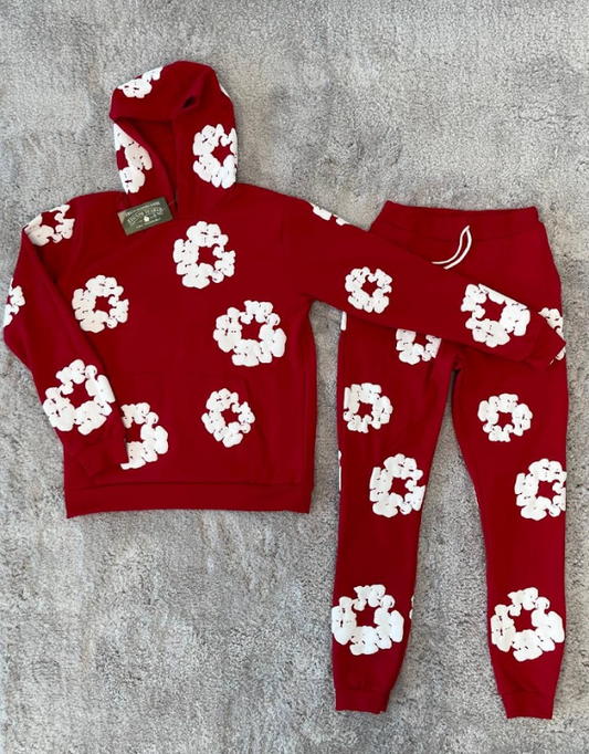 CONJUNTO DENIM TEARS ROJO