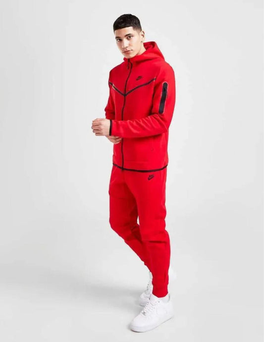 NIKE TECH FLEECE ROJO